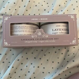 BRAND NEW NEVER USED JOON X MOON Lavender Whipped Soap and Sugar Cube Scrub new